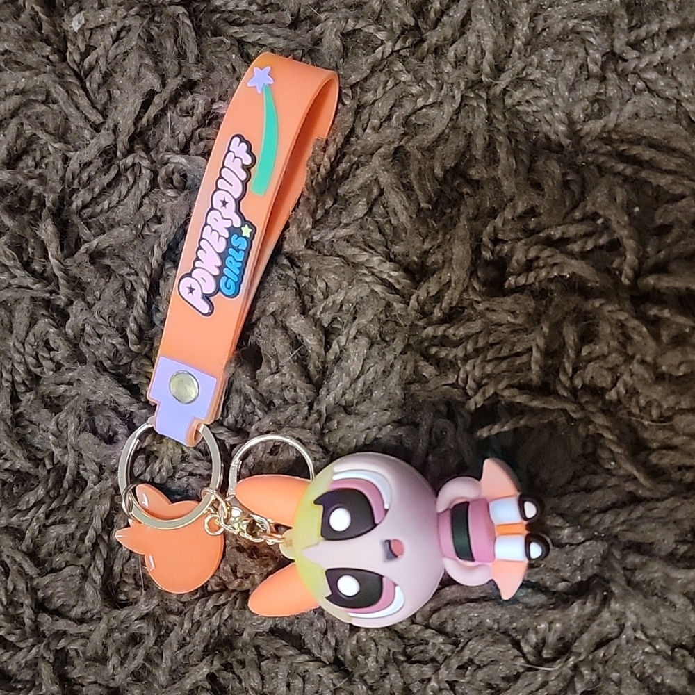 NWT POWERPUFF GIRLS Blossom keychain